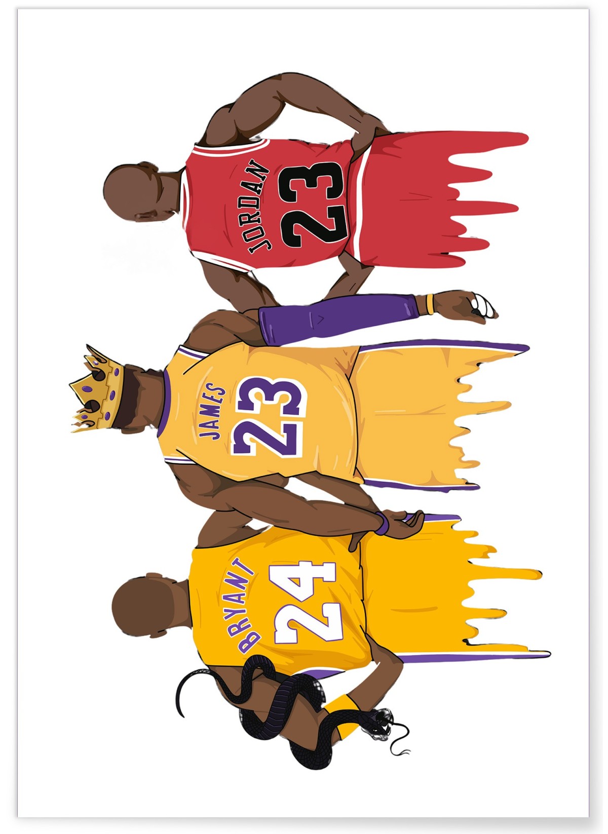 Affiche Legends - Jordan, Bryant et James