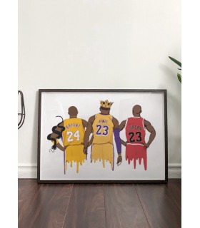 Affiche Legends - Jordan, Bryant et James