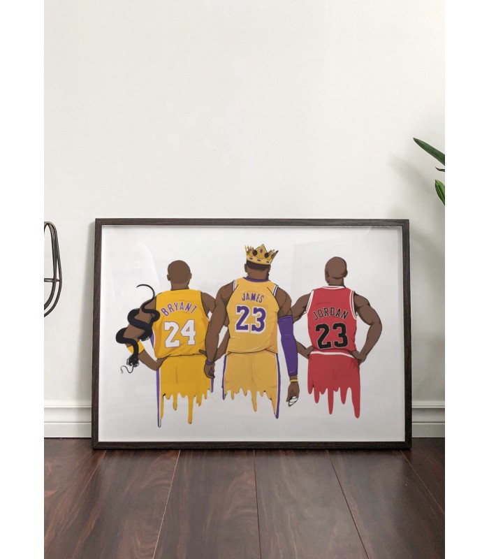 Affiche Legends - Jordan, Bryant et James