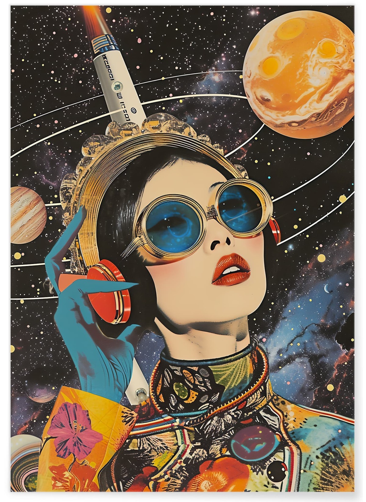 Affiche Pop Art Espace et Planètes