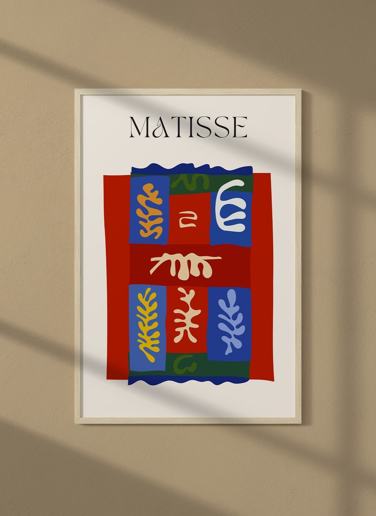 Affiche Matisse "Patchwork Coloré" – Inspiration collage et motifs