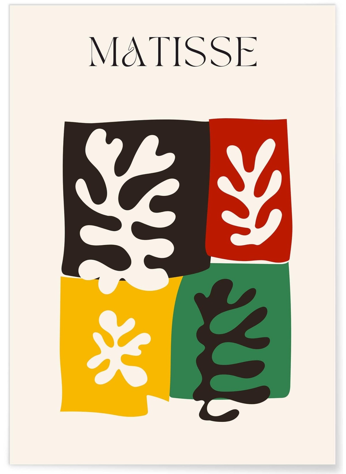 Affiche Matisse "Collage Nature" – Patchwork artistique
