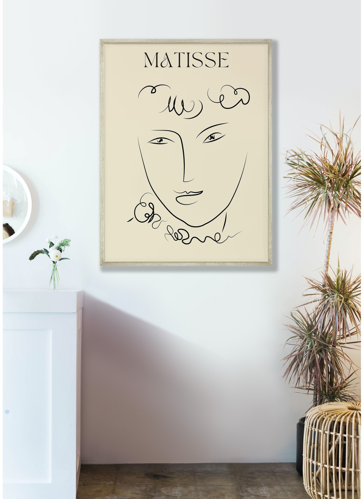 Affiche Matisse "Portrait Linéaire" – Dessin minimaliste