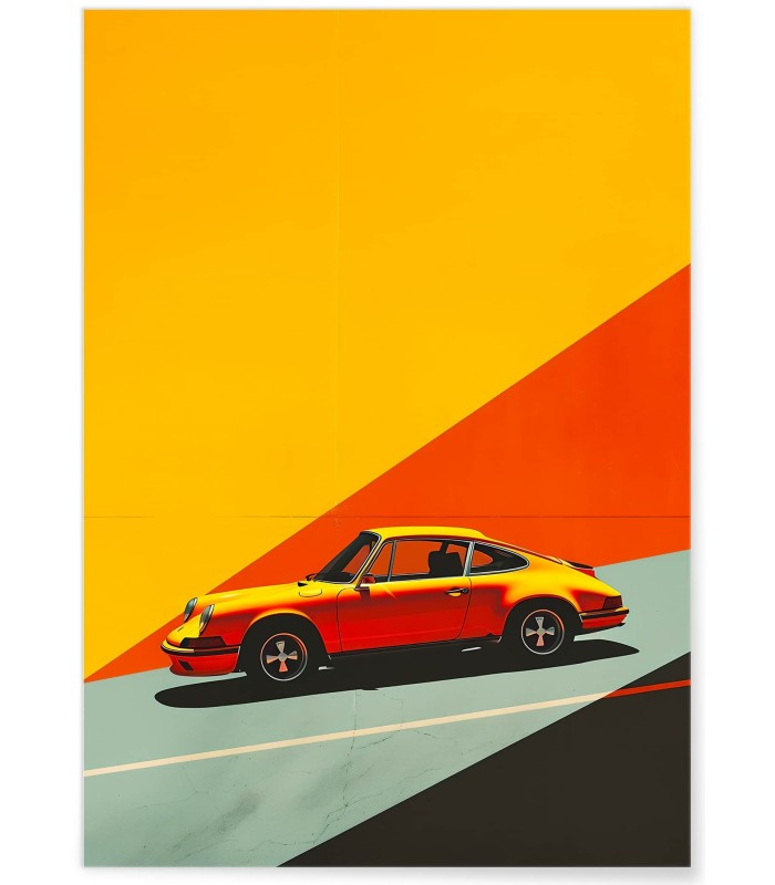 Affiche Porsche 911 minimaliste | L’Afficherie