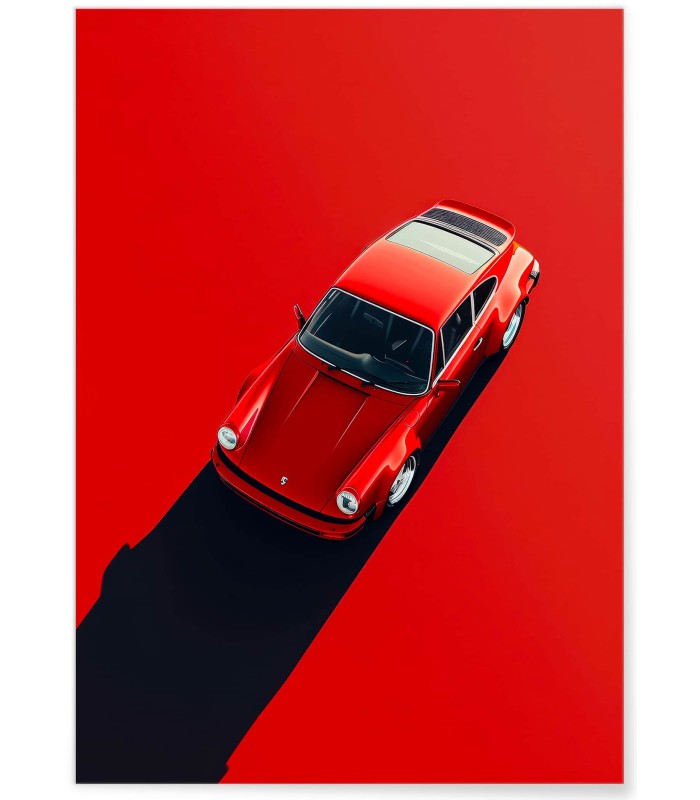 Affiche Porsche 911 rouge | L’Afficherie