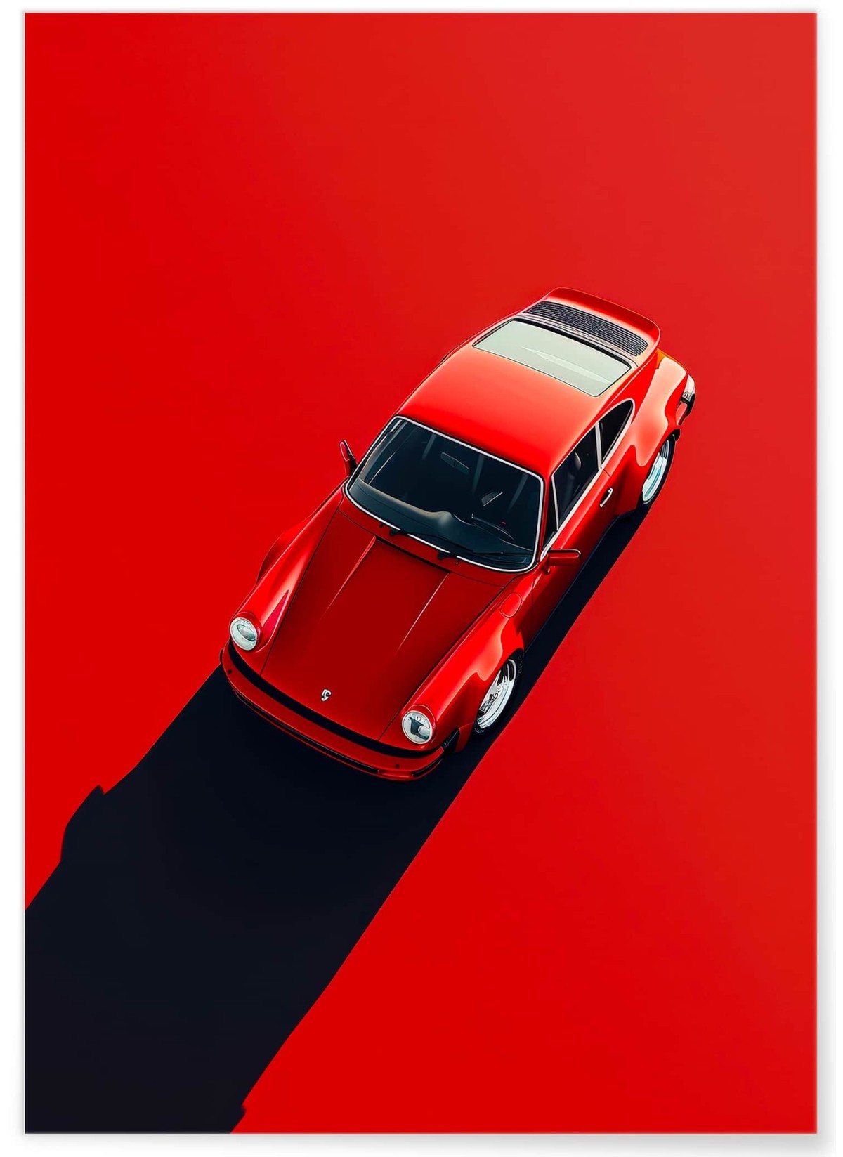 Affiche Porsche 911 rouge | L’Afficherie