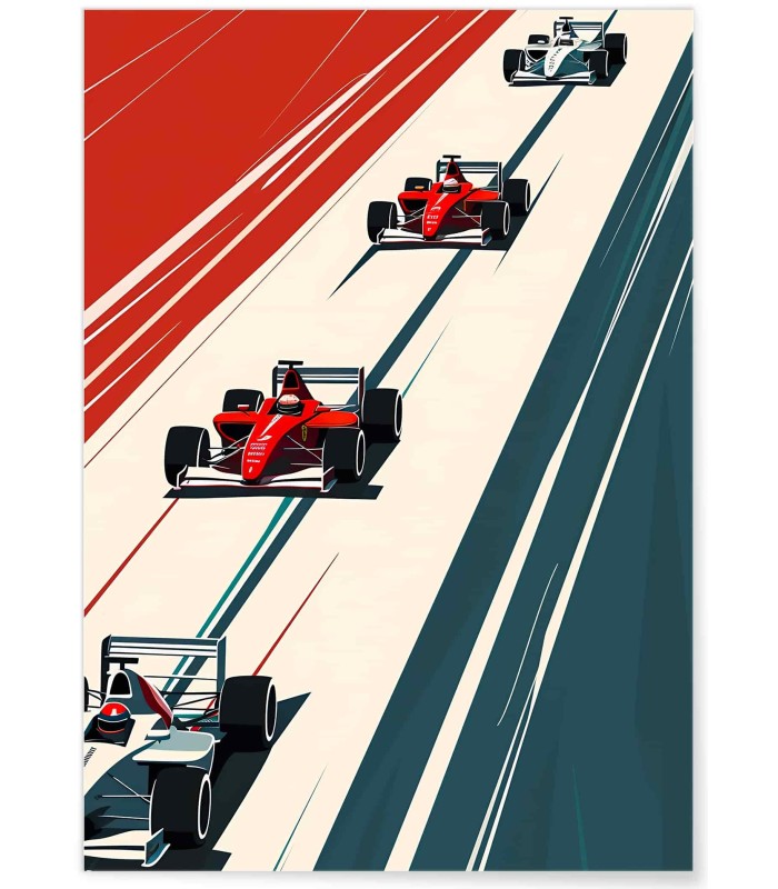 Affiche course automobile vintage | L’Afficherie