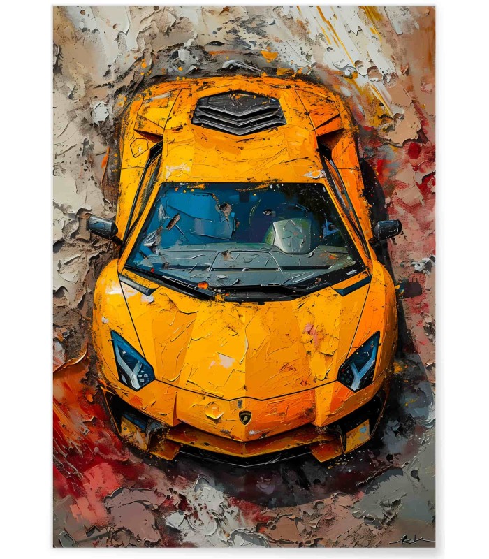 Affiche supercar Lamborghini moderne| L’Afficherie