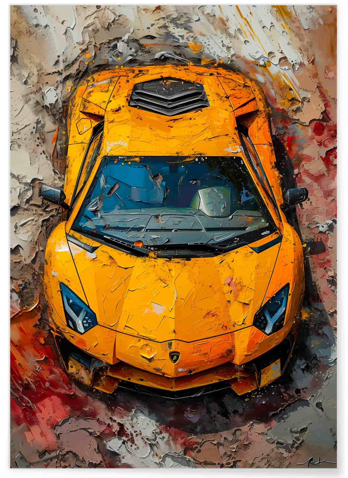 Affiche supercar Lamborghini moderne| L’Afficherie