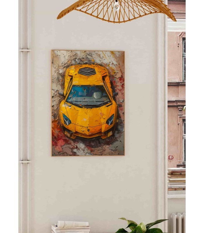 Affiche supercar - Style peinture moderne