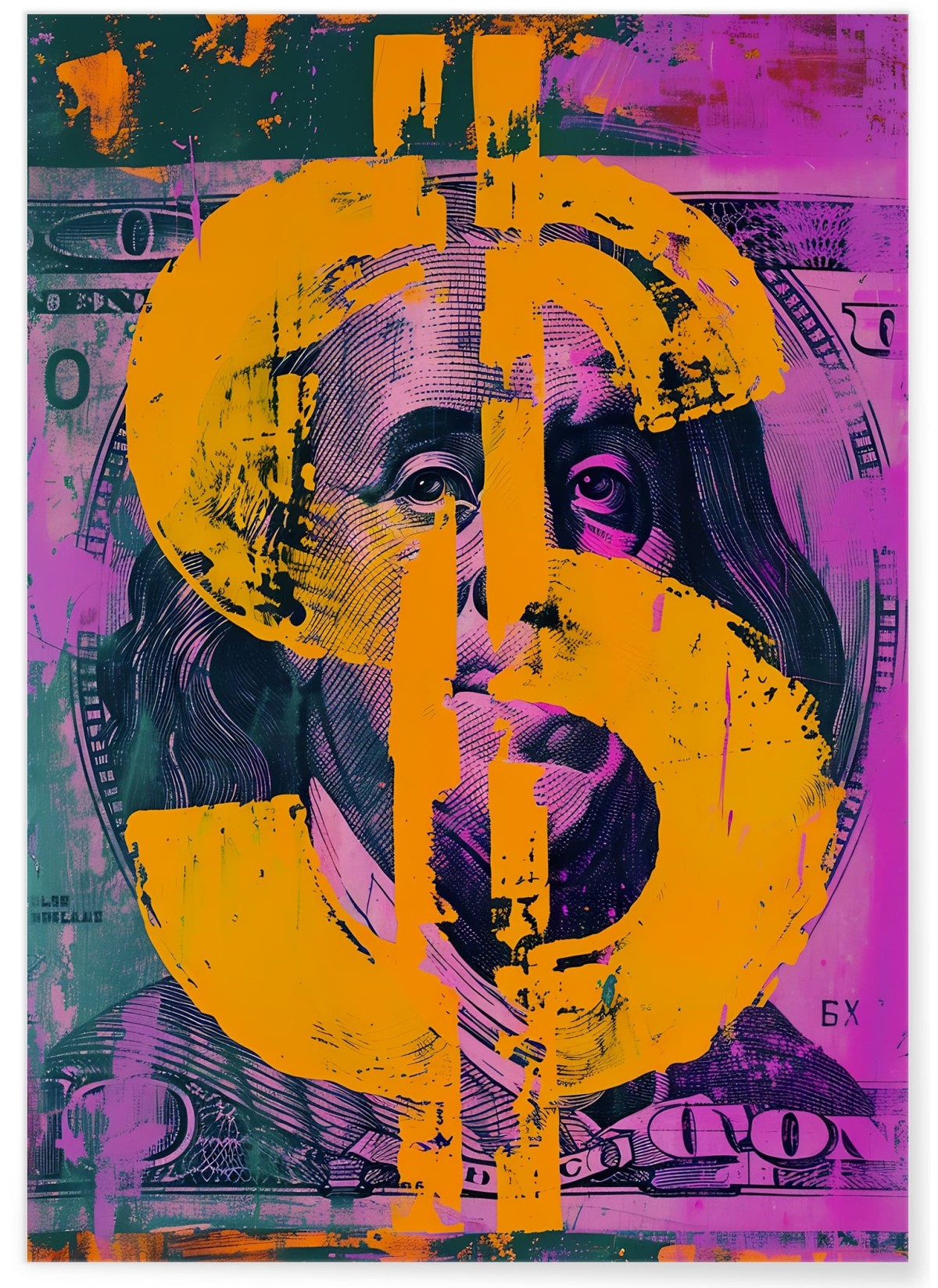 Affiche Dollar Pop Art