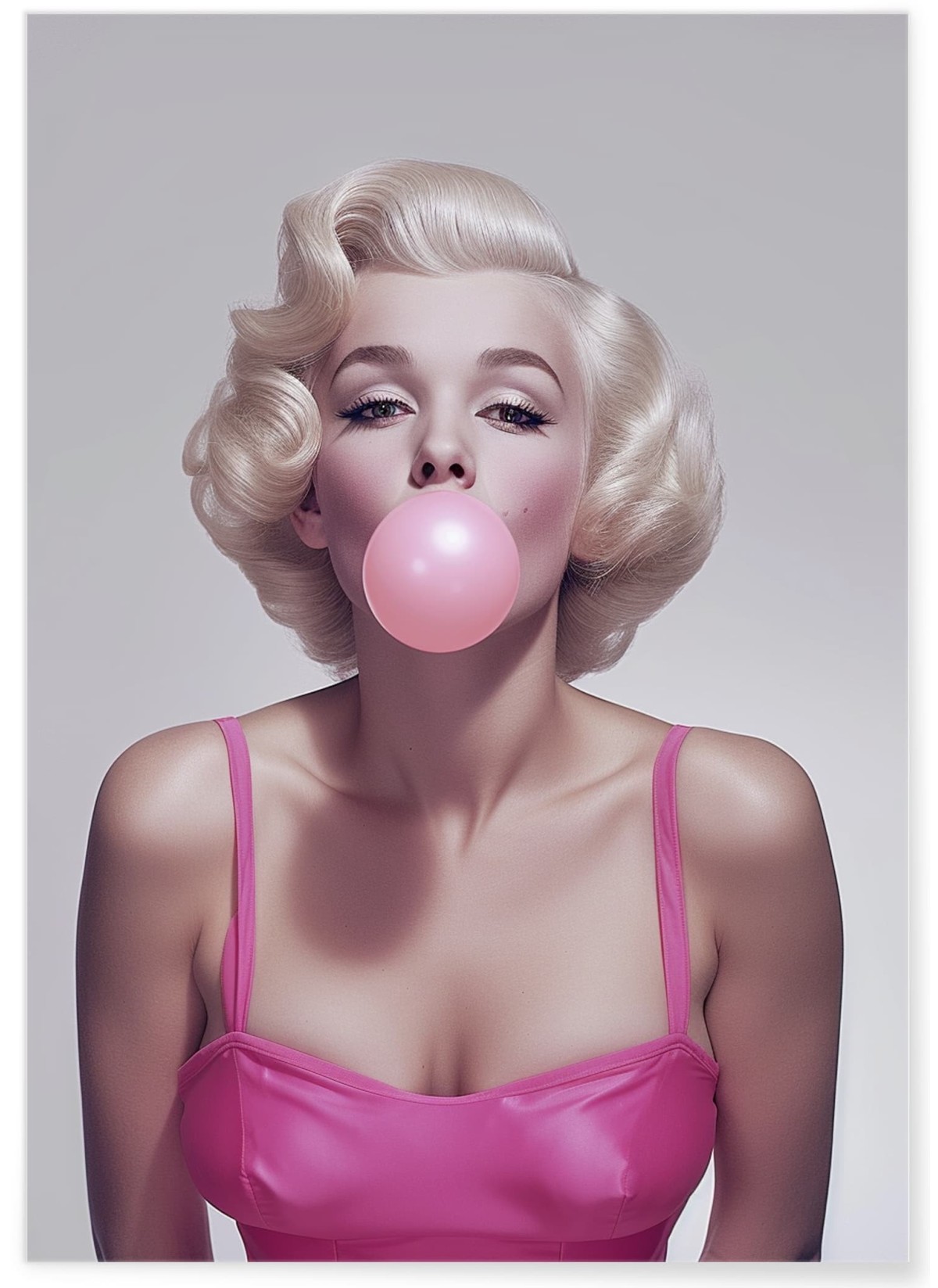 Affiche Marilyn Bubblegum Pop Art