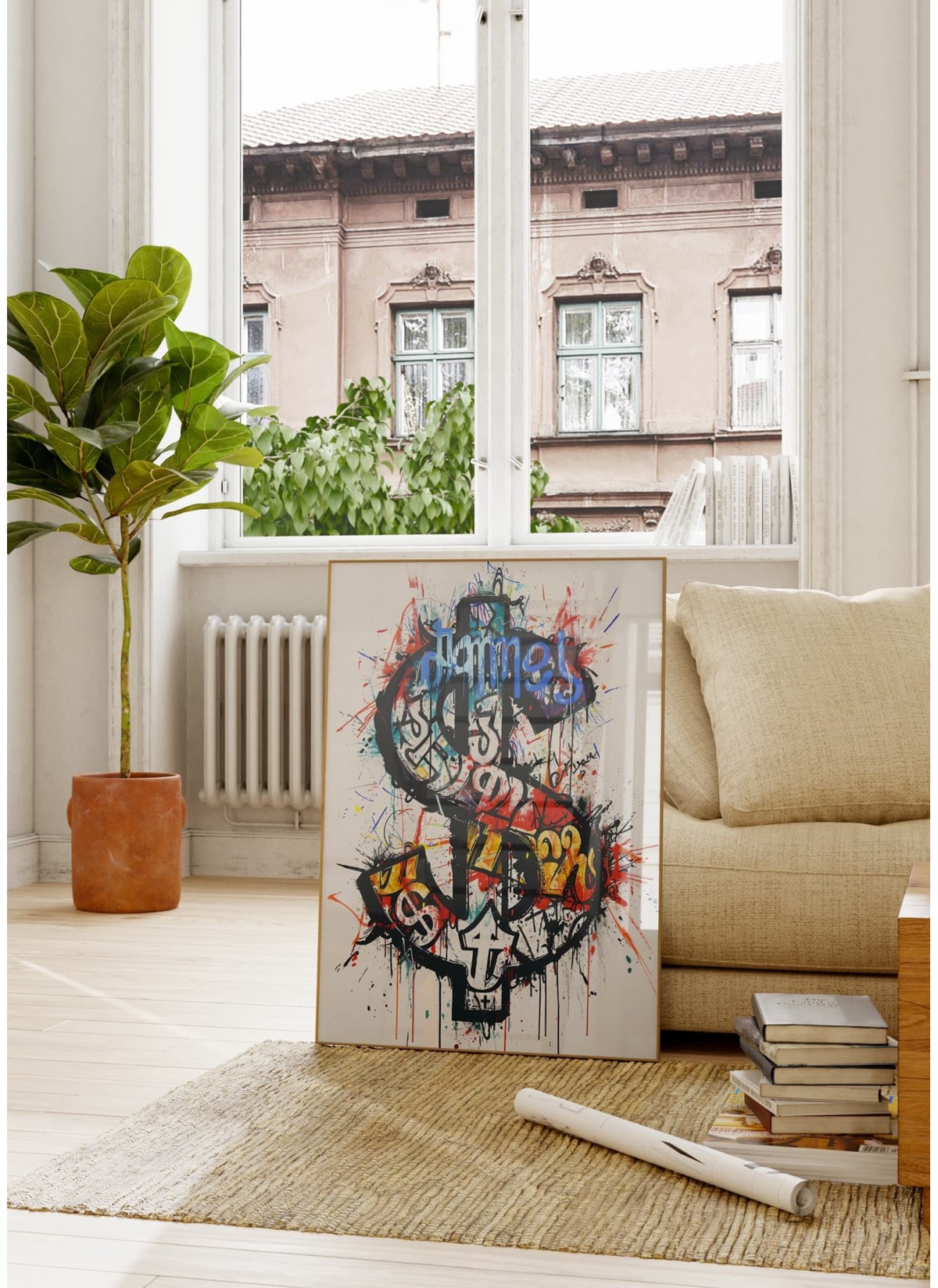 Affiche Dollar Graffiti Pop Art