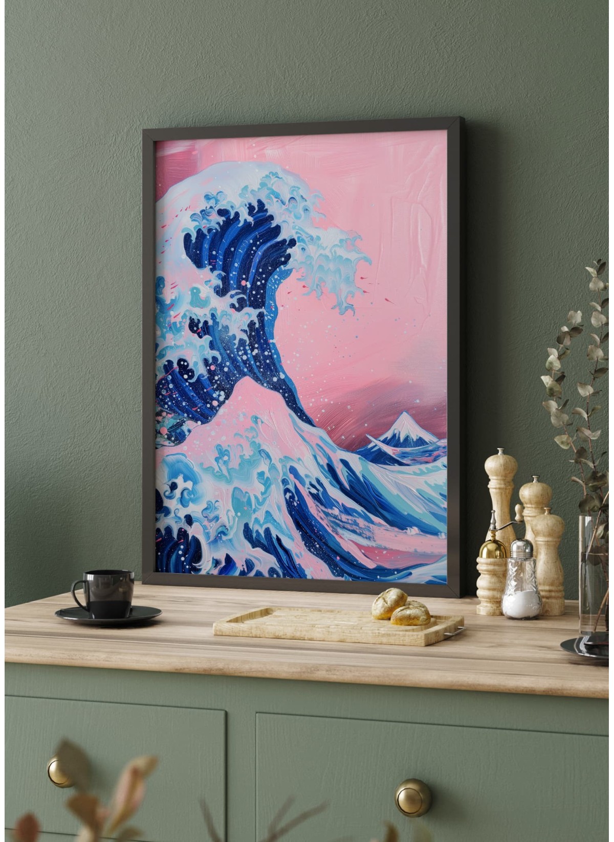 Affiche Vague Japonaise Pop Art