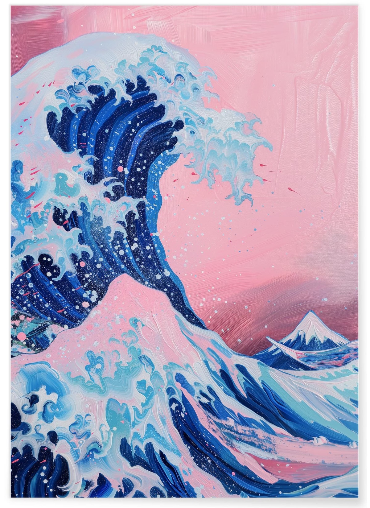 Affiche Vague Japonaise Pop Art