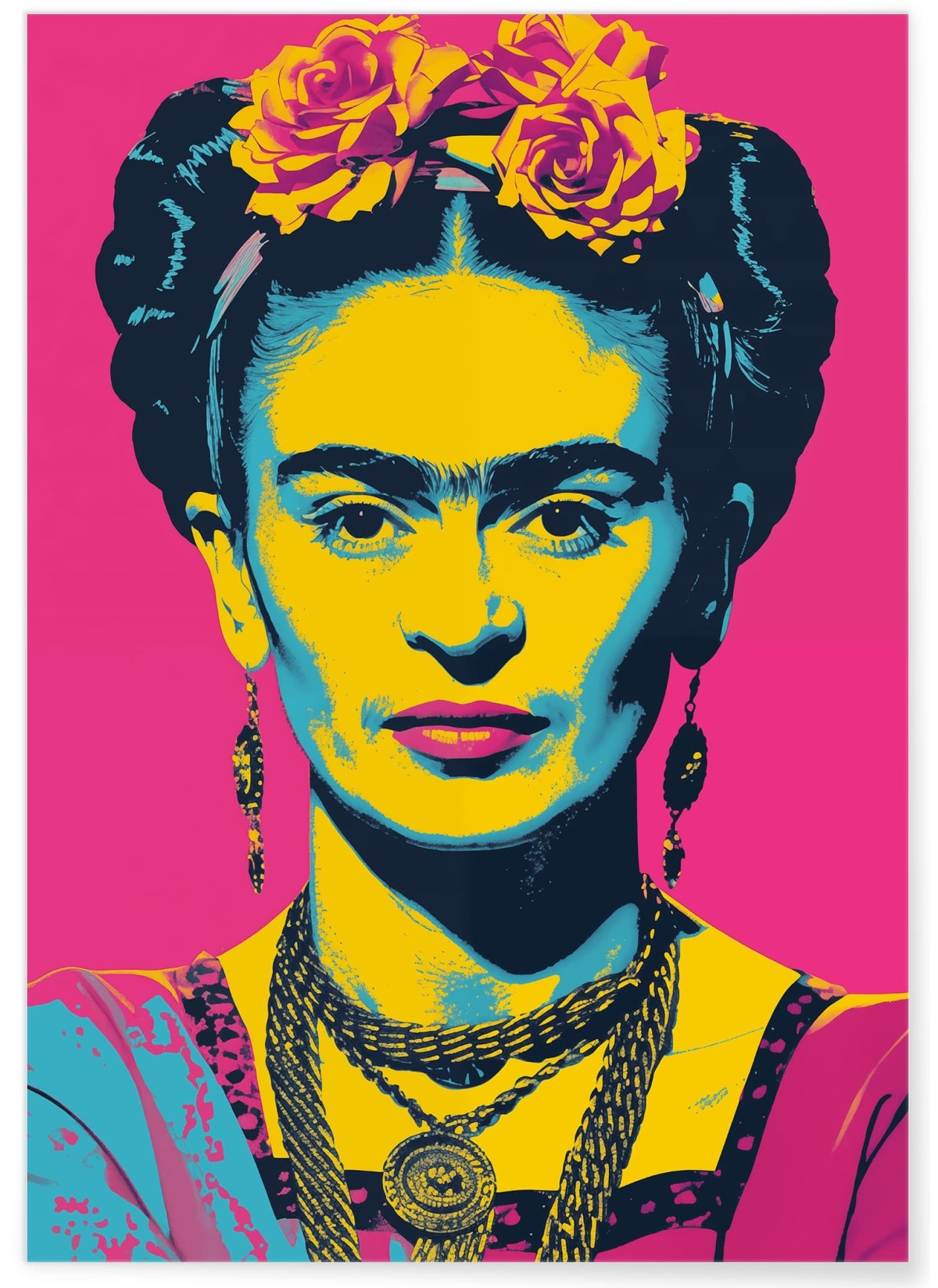 Affiche Frida Kahlo Pop Art