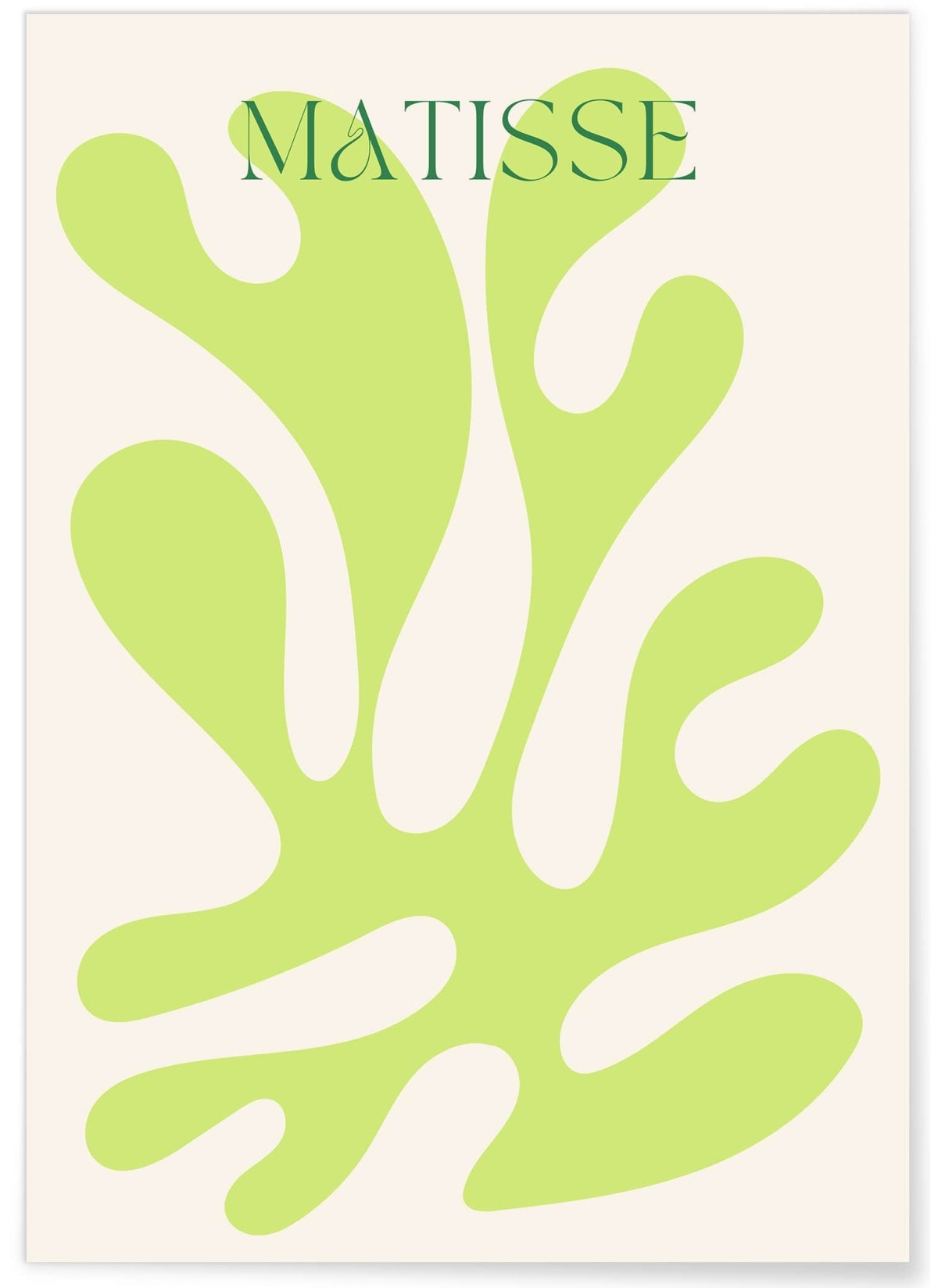 Affiche Matisse "Feuillage Vert Clair" – Abstraction Nature
