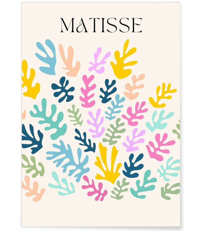 Affiche Matisse "Jardin Abstrait" – Explosion de couleurs