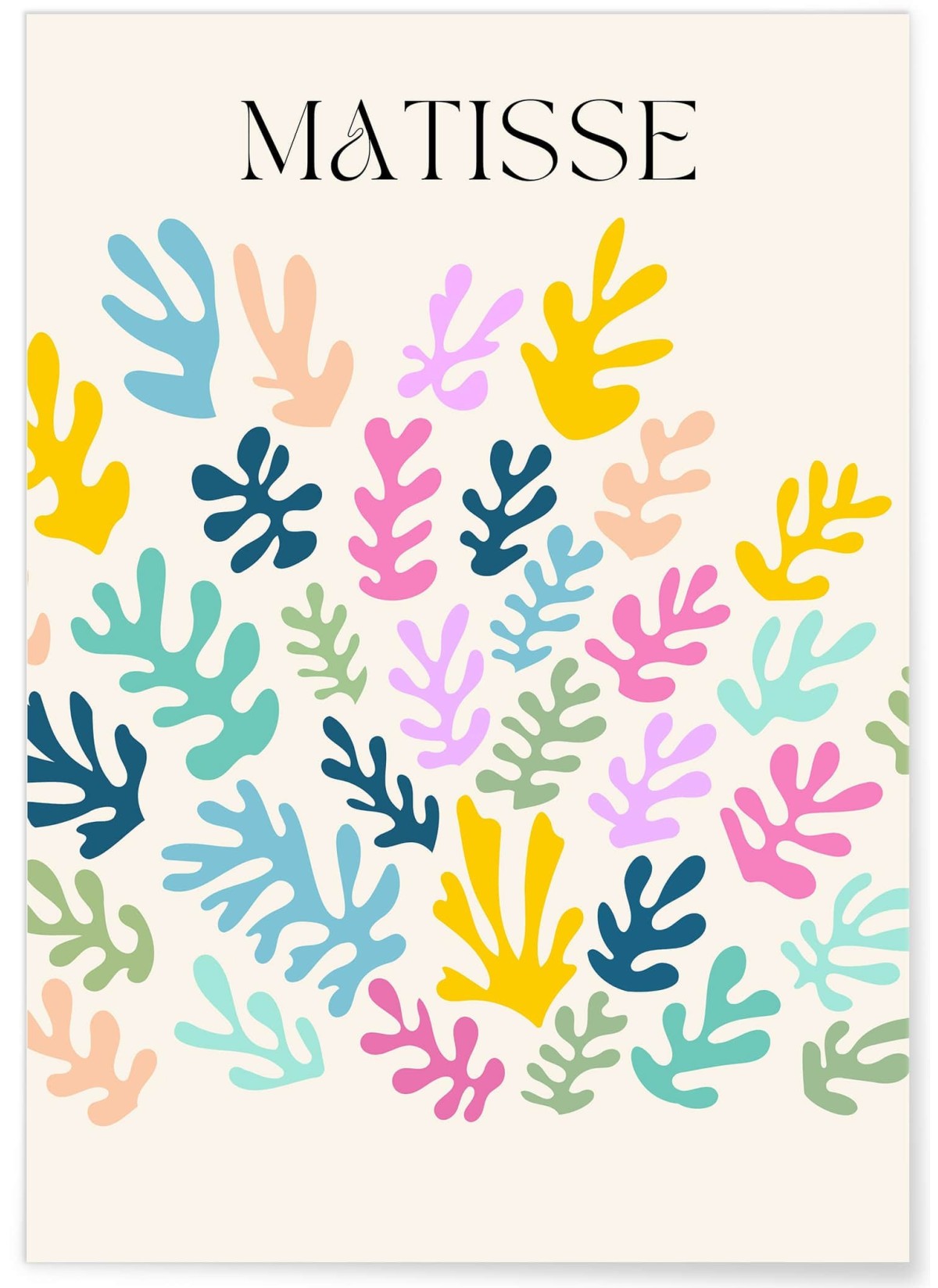 Affiche Matisse "Jardin Abstrait" – Explosion de couleurs