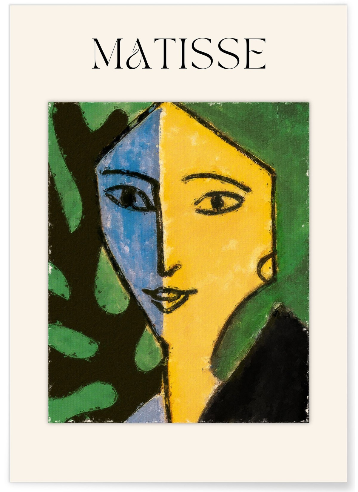 Affiche Matisse - Portrait Coloré