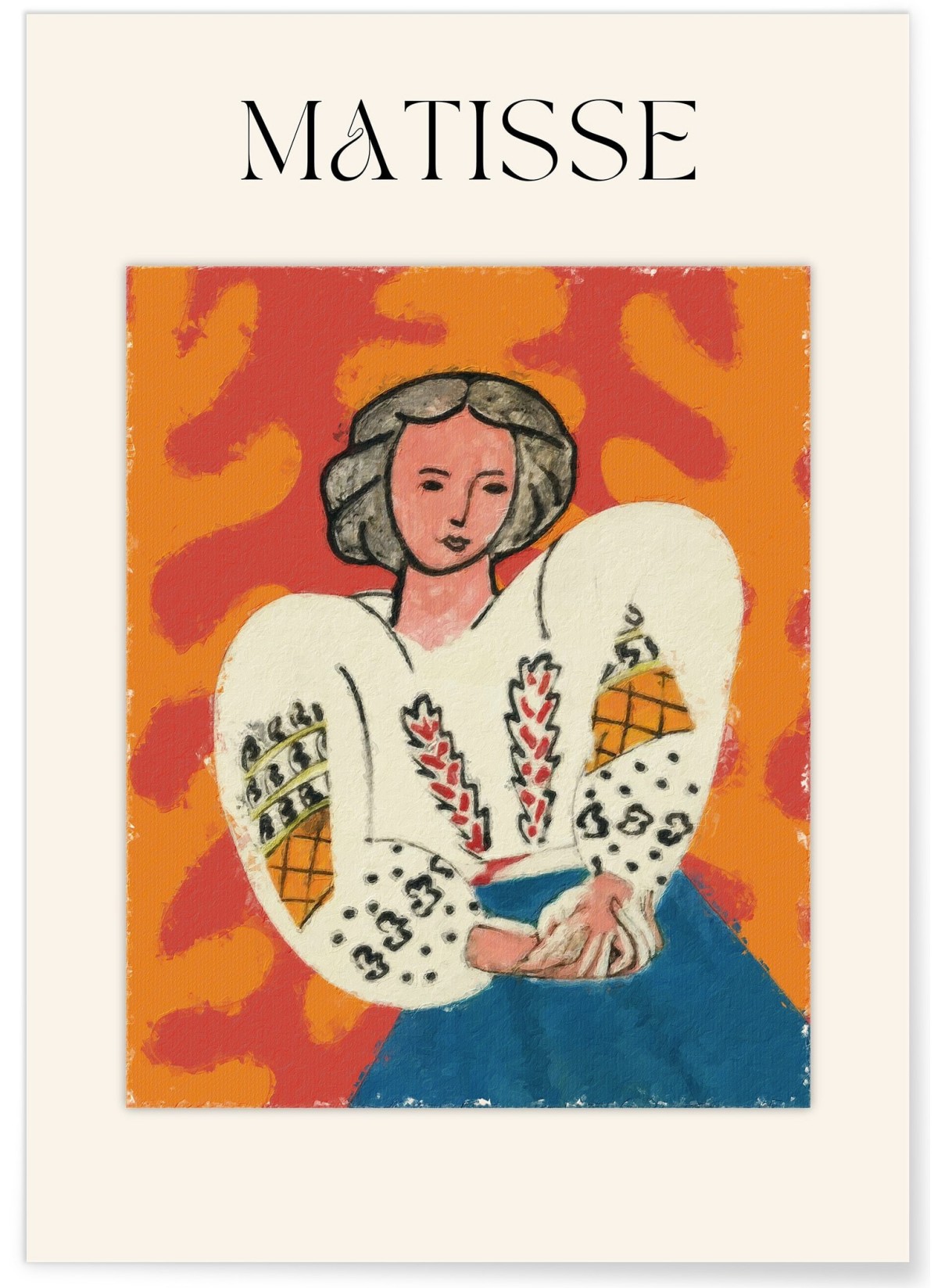 Affiche Matisse - Femme en Tenue Traditionnelle