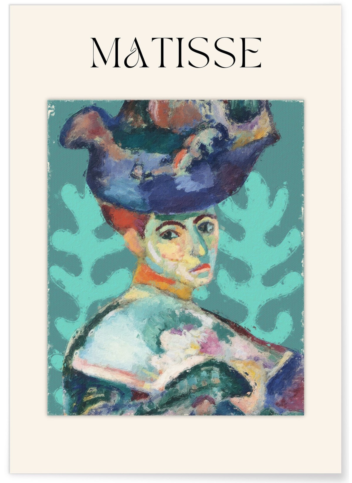 Affiche Matisse - Portrait Cubiste