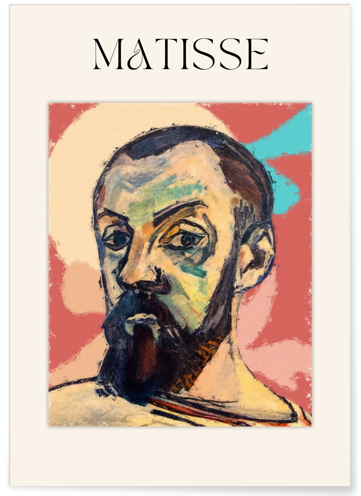 Affiche Matisse - Portrait Expressionniste