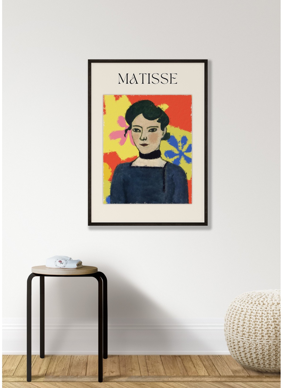 Affiche Matisse - Femme au Fond Floral
