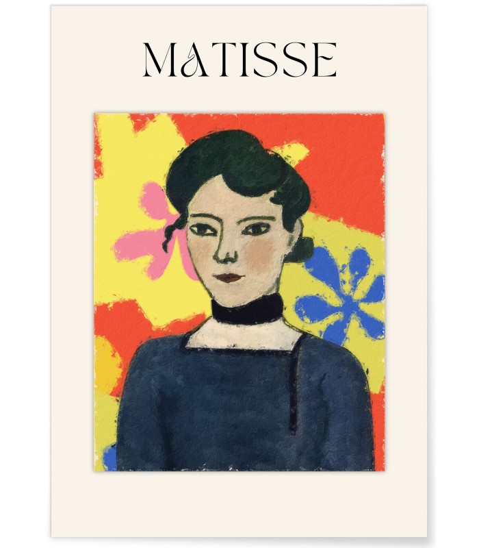 Affiche Matisse - Femme au Fond Floral