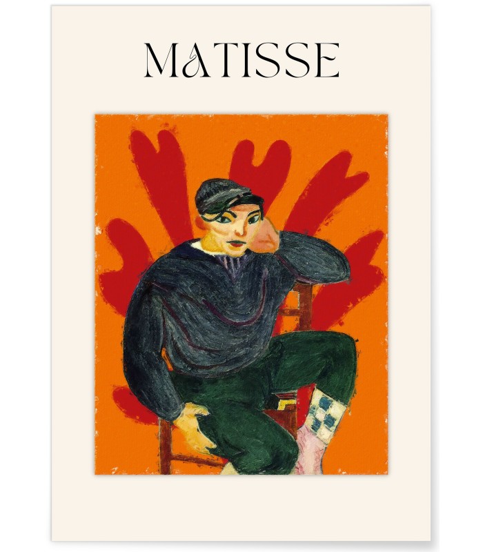 Affiche Matisse - Jeune Homme Assis