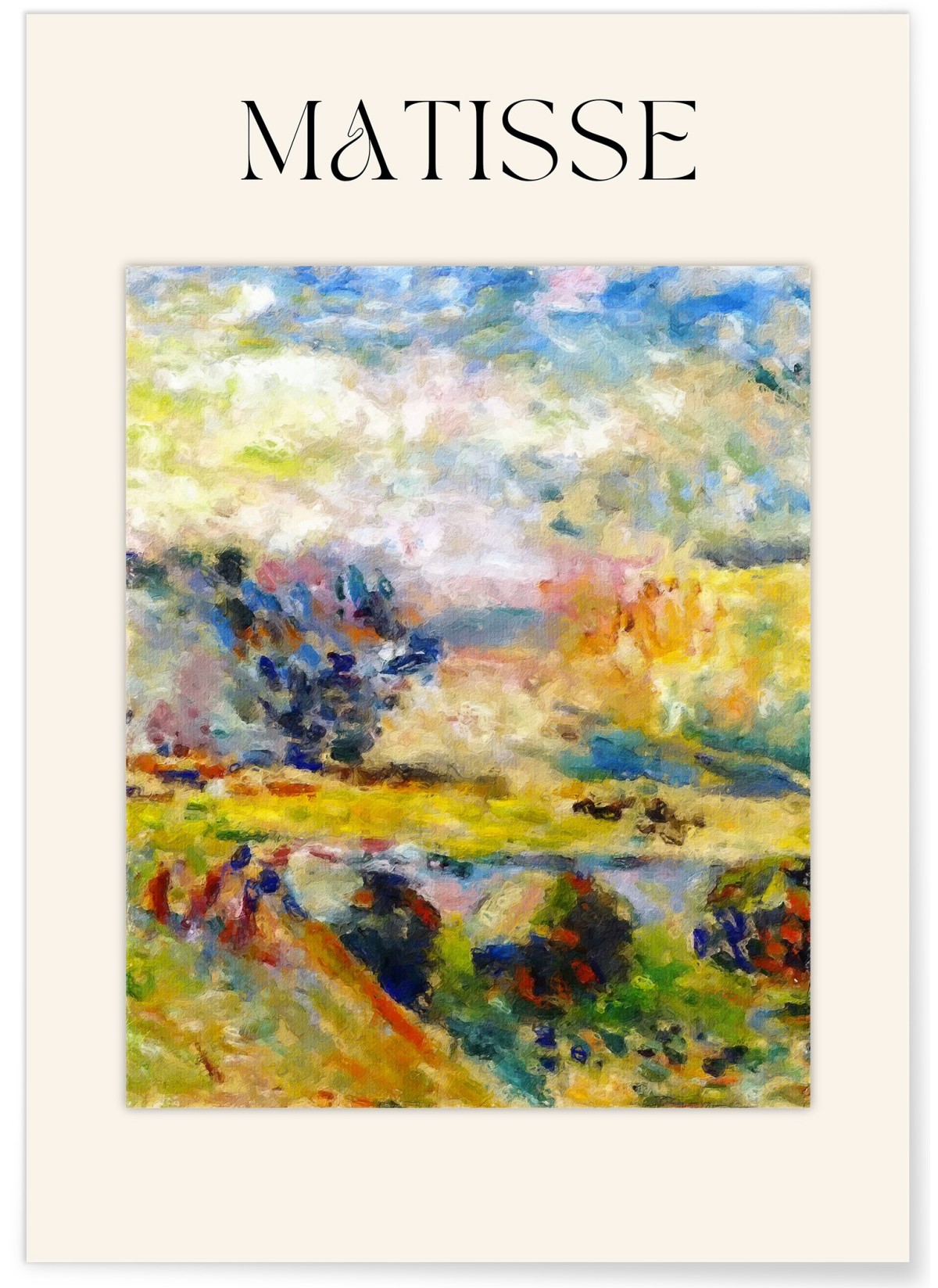 Affiche Matisse - Paysage Coloré