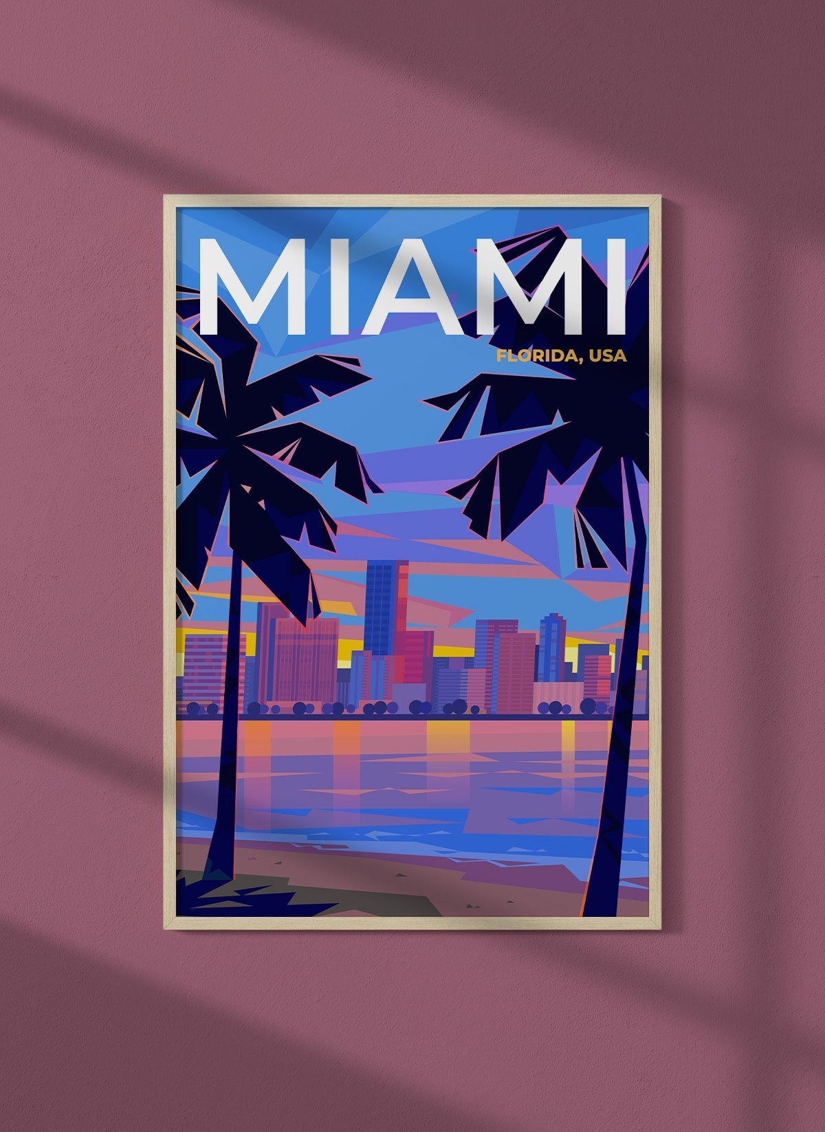 Affiche ville Miami 2