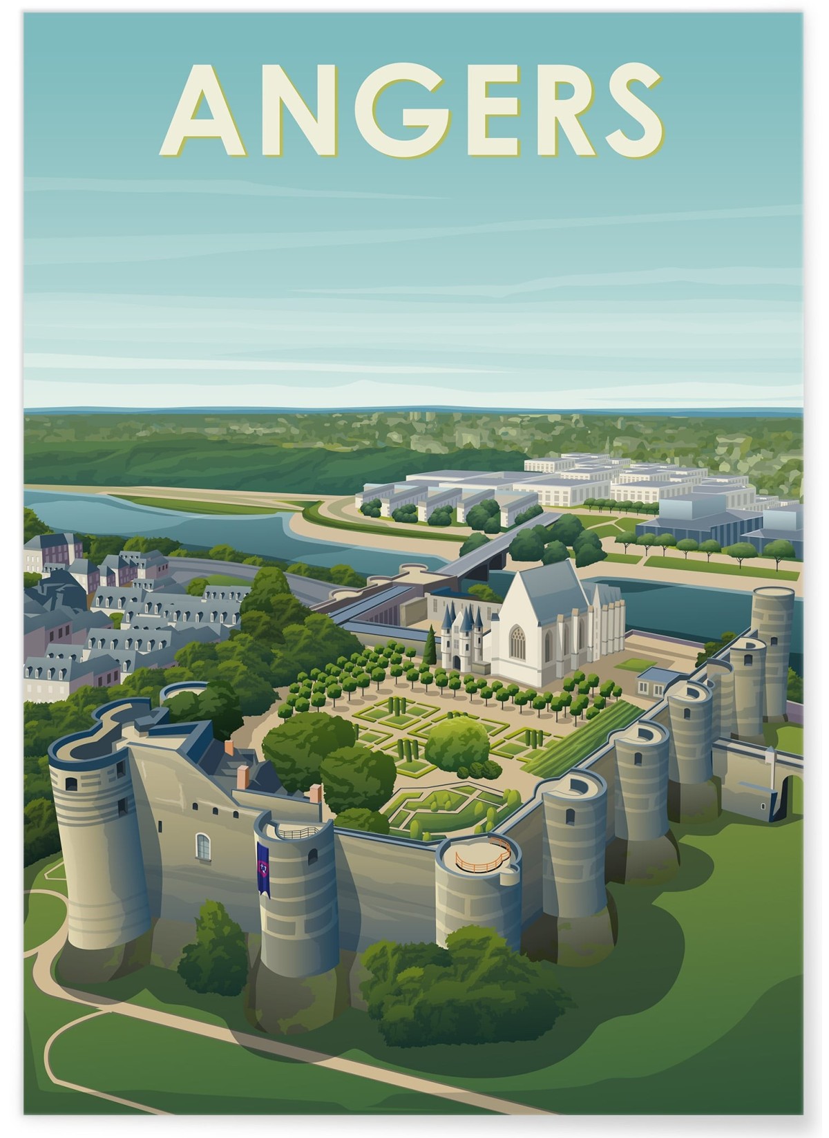 Affiche ville Angers 4