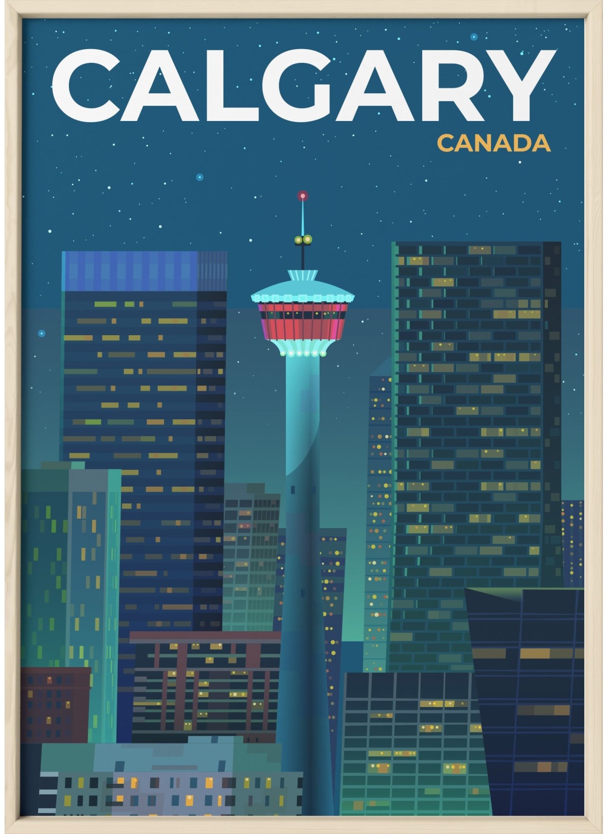 Affiche ville Calgary