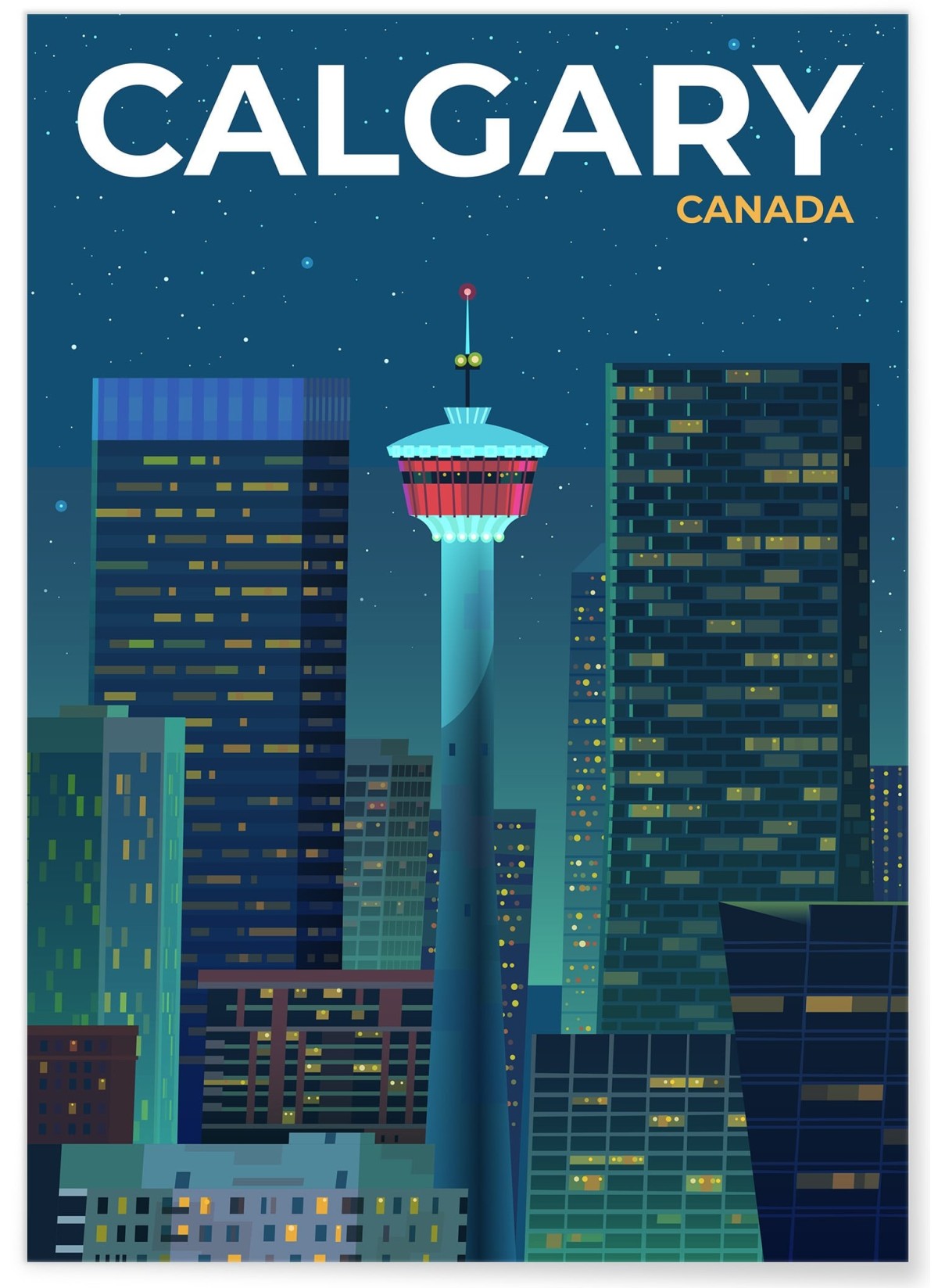 Affiche ville Calgary