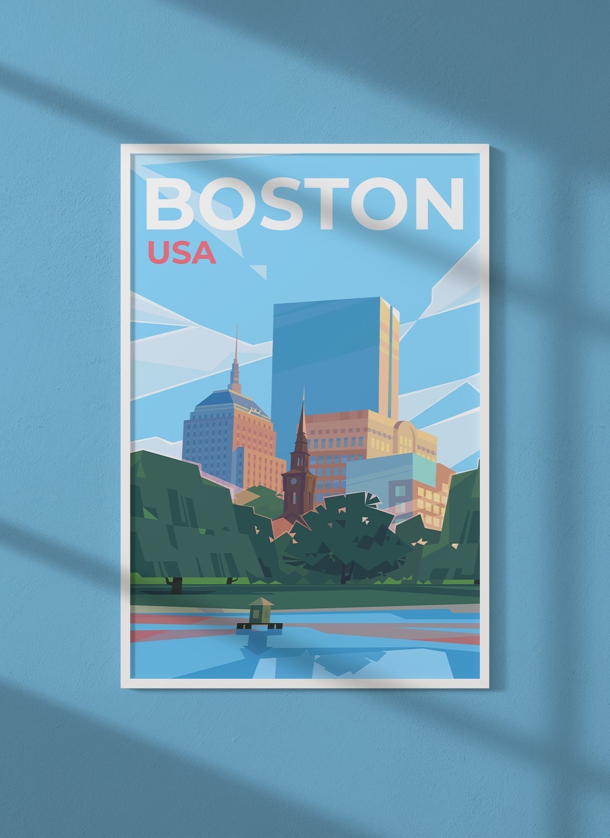 Affiche ville Boston
