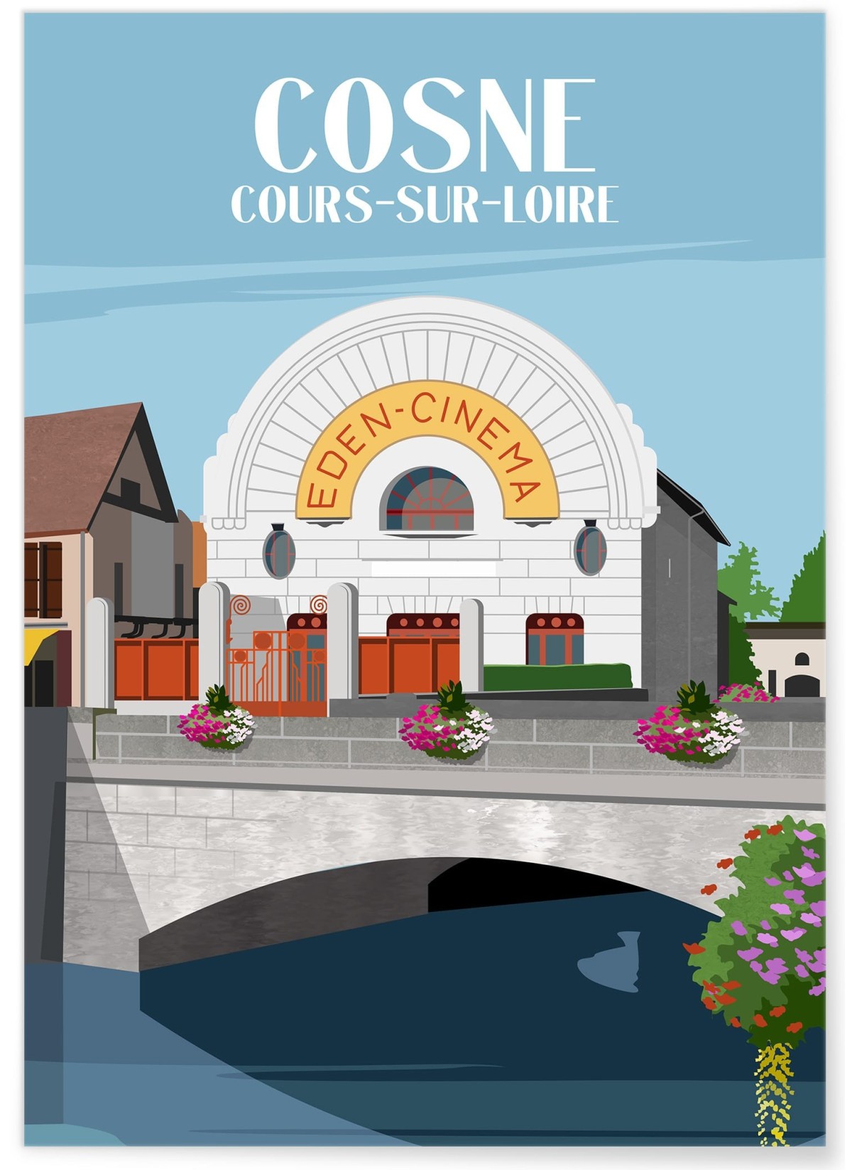 Affiche ville Cosne-Cours-sur-Loire