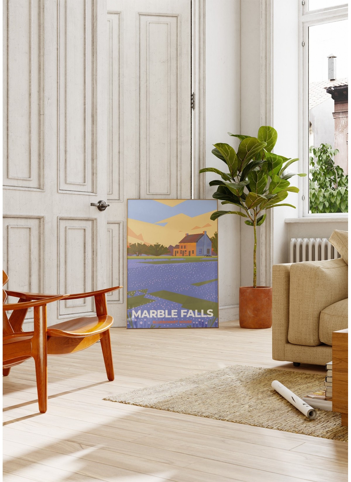 Affiche ville Marble Falls