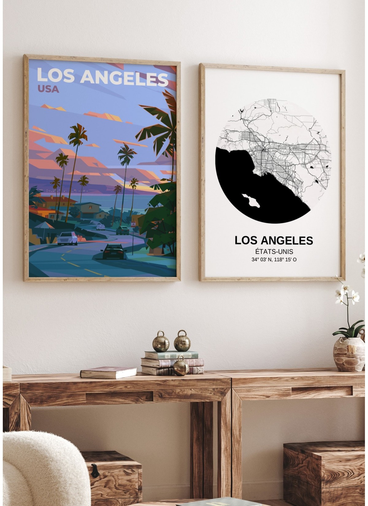 Affiche ville Los Angeles 2