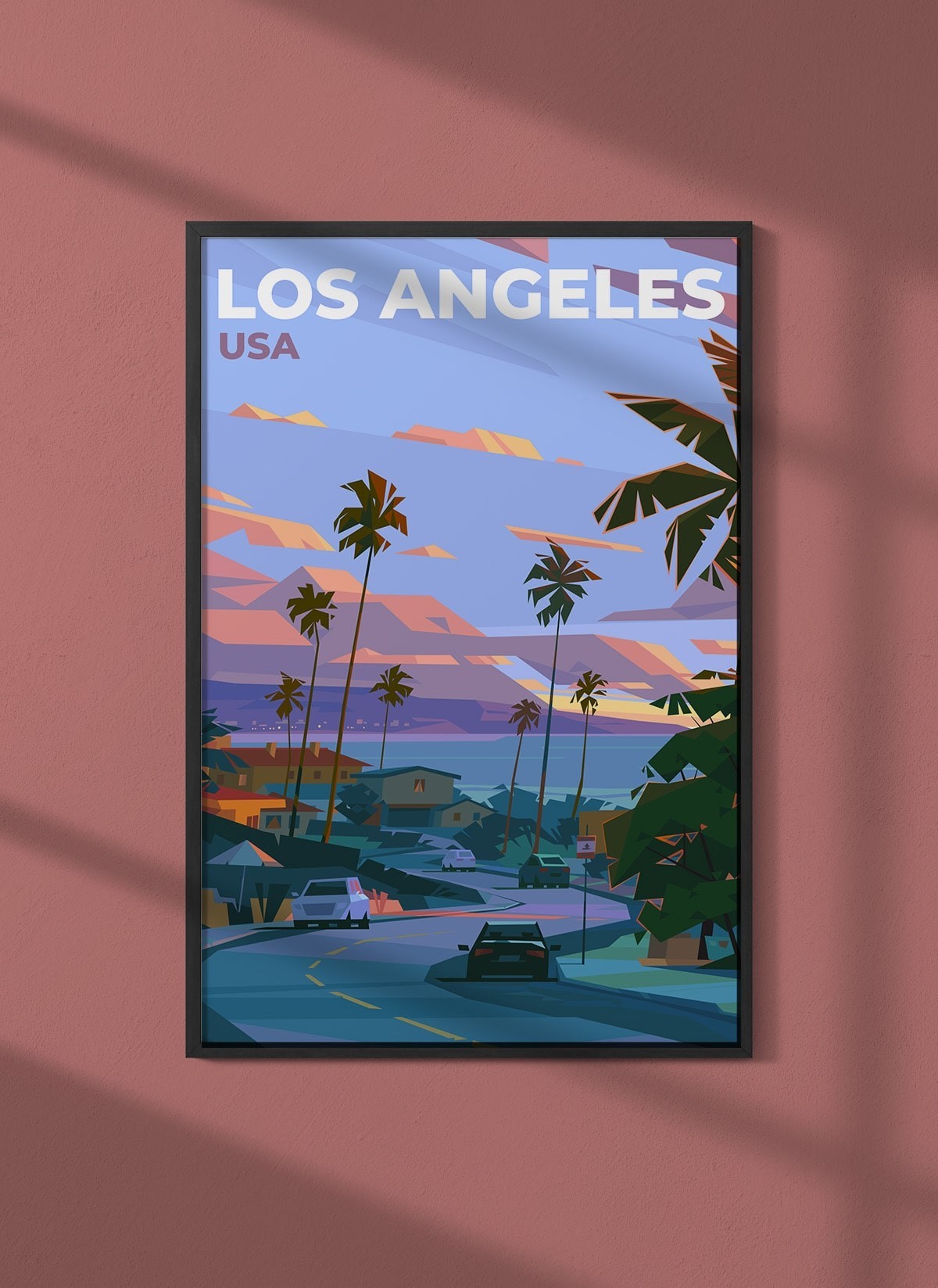 Affiche ville Los Angeles 2