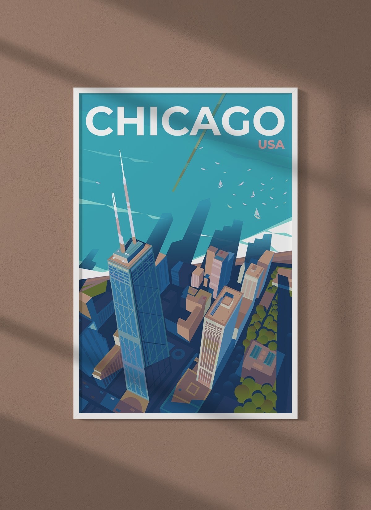 Affiche ville Chicago 3