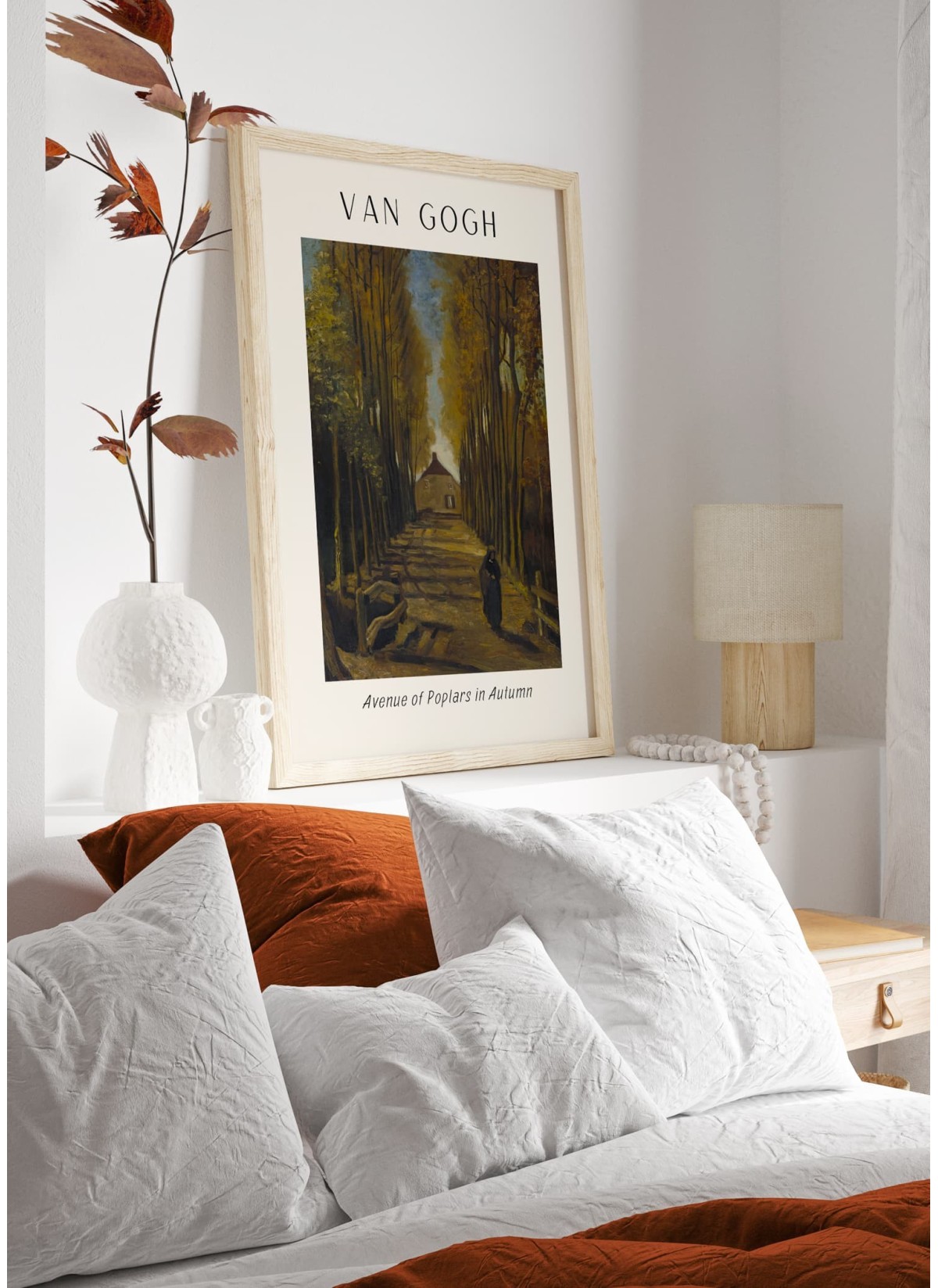 Affiche Van Gogh - Avenue of Poplars in Autumn