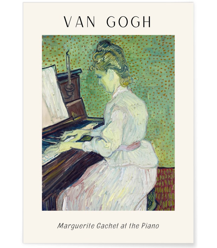 Affiche Van Gogh - Marguerite Gachet at the Piano