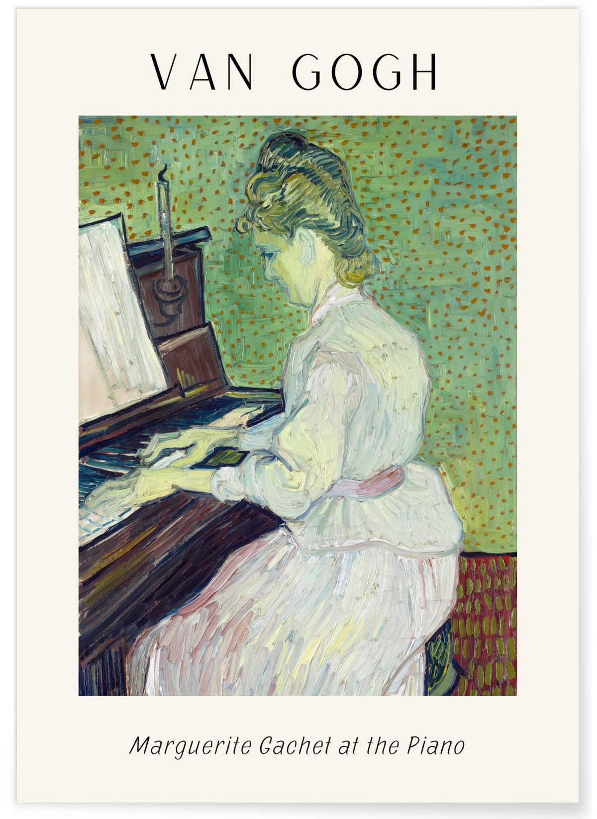 Affiche Van Gogh - Marguerite Gachet at the Piano