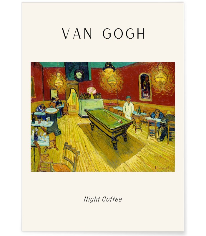 Affiche Van Gogh - Night Coffee