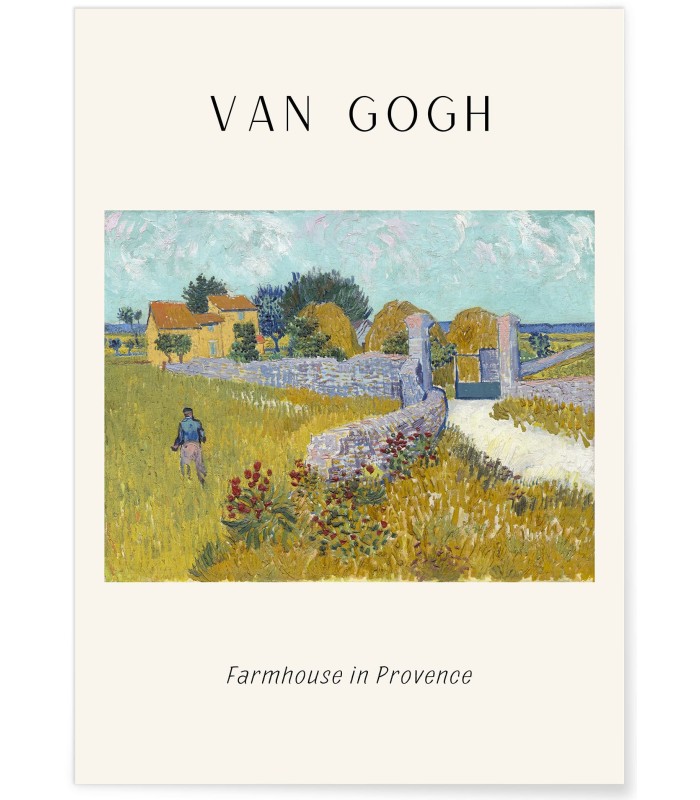 Affiche Van Gogh - Farmhouse in Provence