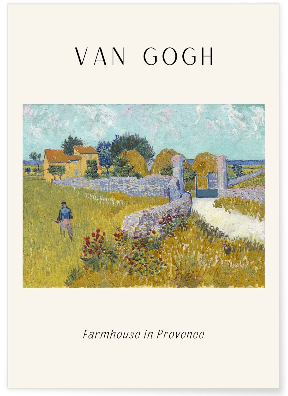 Affiche Van Gogh - Farmhouse in Provence