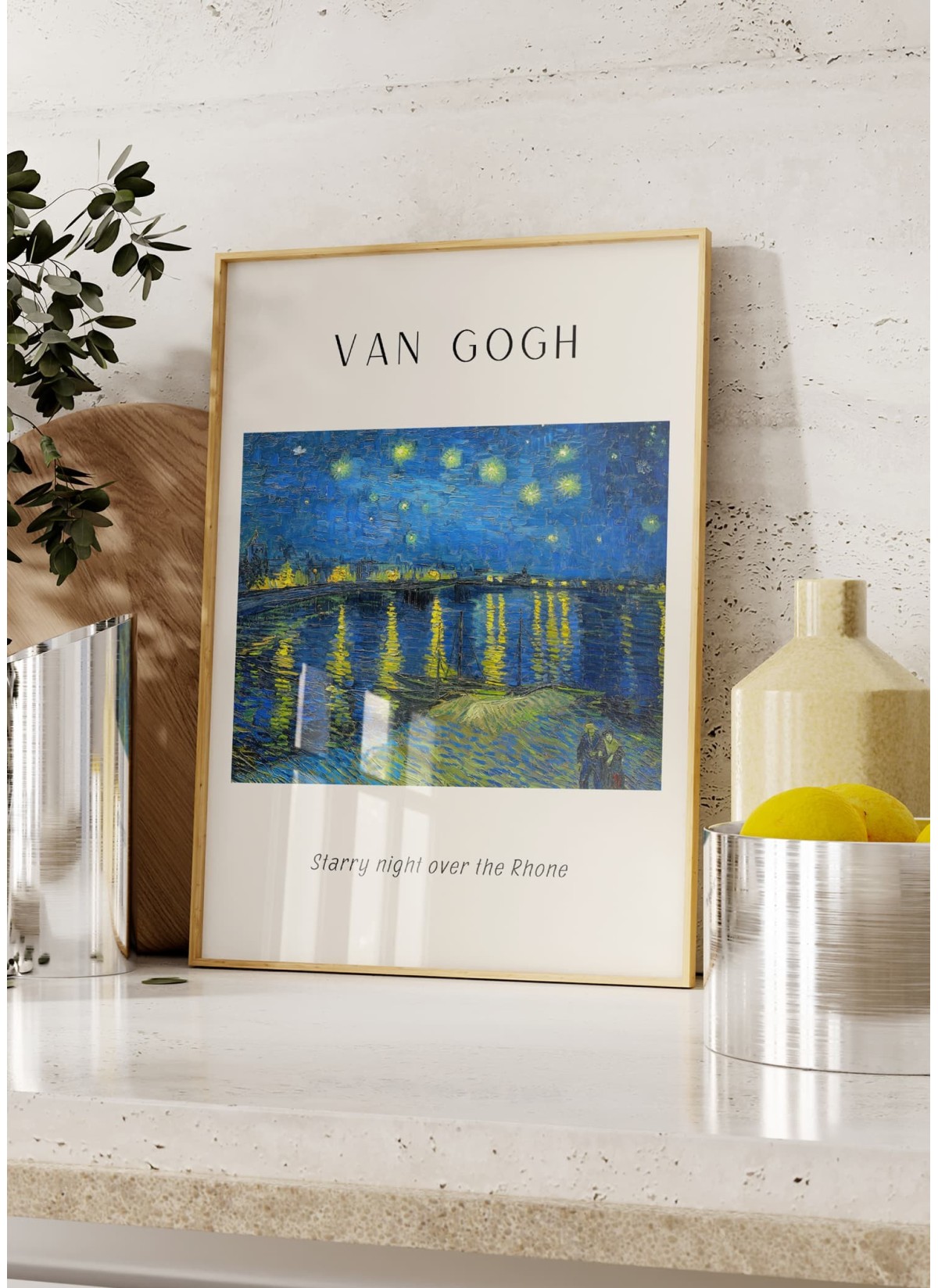 Affiche Van Gogh - Starry night over the Rhone