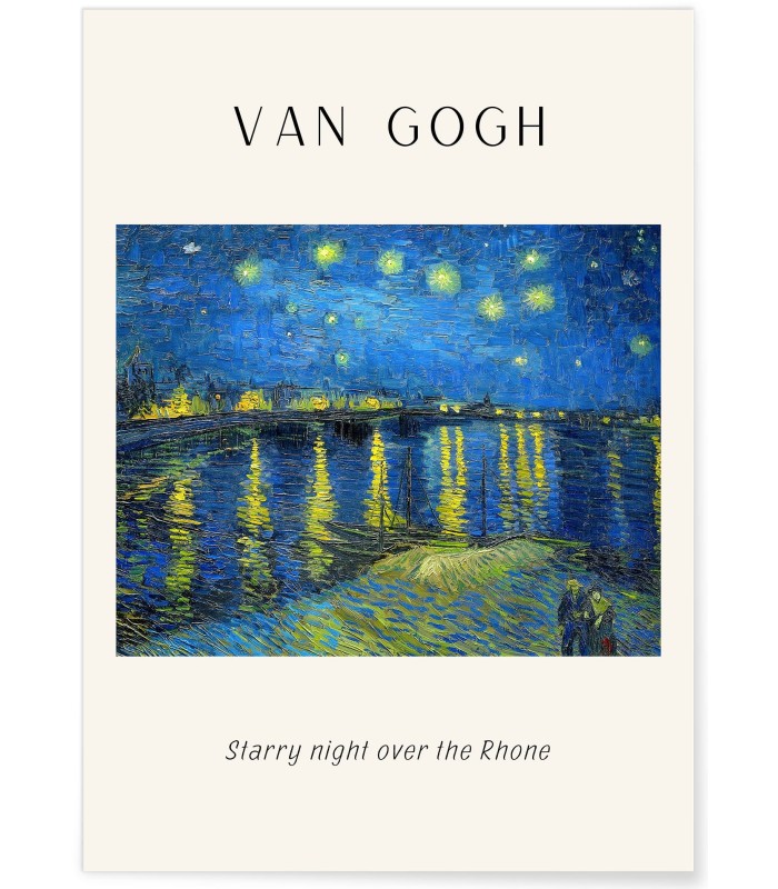 Affiche Van Gogh - Starry night over the Rhone