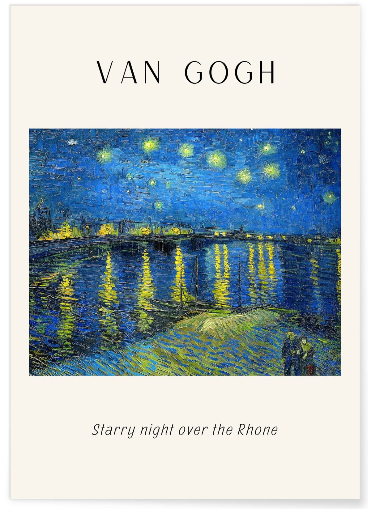 Affiche Van Gogh - Starry night over the Rhone